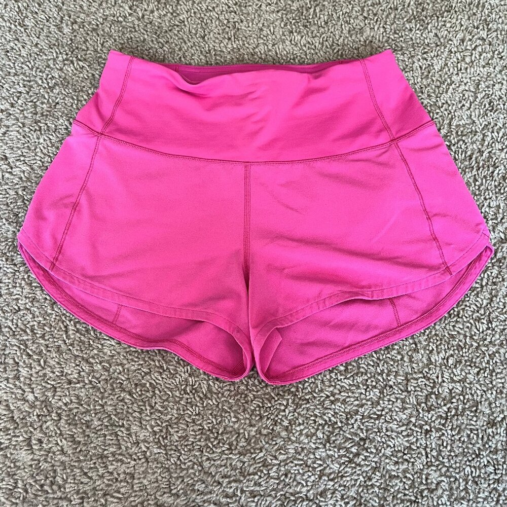 Lululemon Pink Speed Up High-Rise Lined Short 2.5"